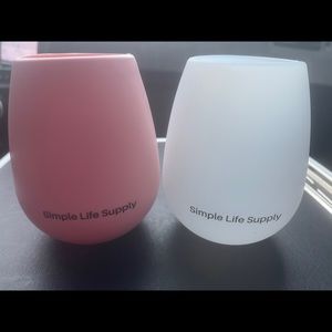Silicone Stemless Wine Glasses